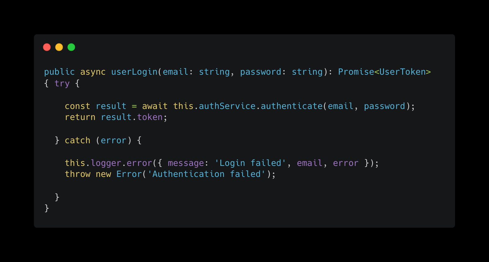 Original Login Function